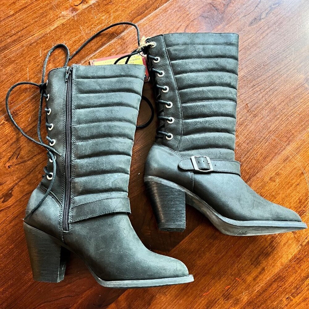 NEW Durango Women's Austin Sexy Moto Western Boot-‎ Size 8